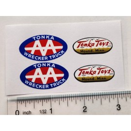 Tonka AA Wrecker Truck/ Tow Truck Stickers And Oval Logo 1958 To 1961