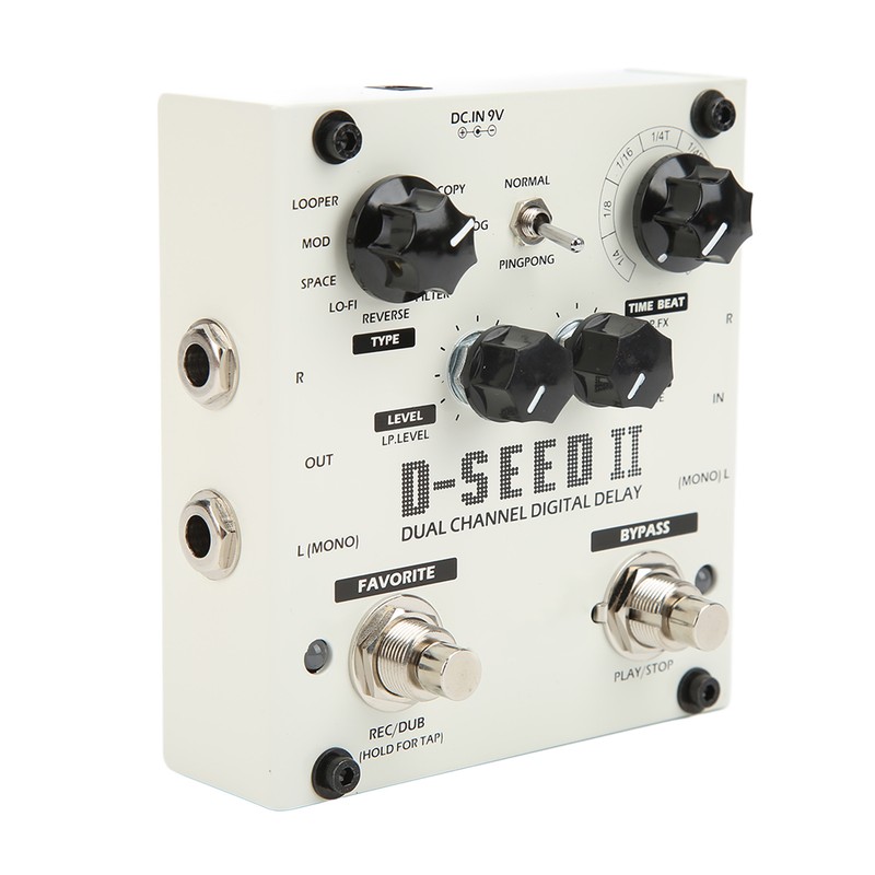 Multi Pedal Effect 2 Channel Digital Delay Stereo Looper 8