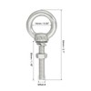 sourcing map M5 3/16"x1.18" Stainless Steel Eye Bolts Threaded Screw