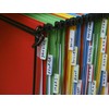 Post-It 686F-1 Index Strong Flat Filing Tabs, Blue/Green/Yellow/Red (6 of