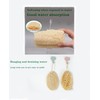 Natural luffa sponge set -100% plant-based, dye free, suitable for