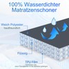 Mattress Protector 140 x 200 cm Waterproof Grey Incontinence Underlay