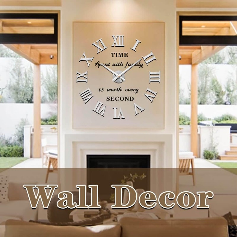 VANGOLD Wall Clock 26"~39",Super Long Warranty 90 Days, Free Replacement