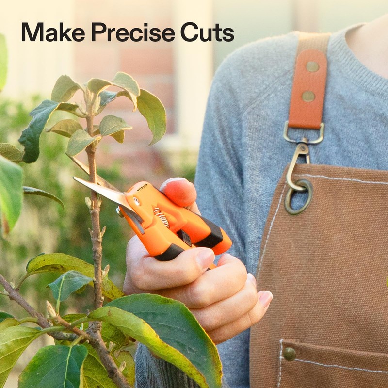 VIVOSUN 6.5 Inch Gardening Scissors Hand Pruner Pruning Shear with