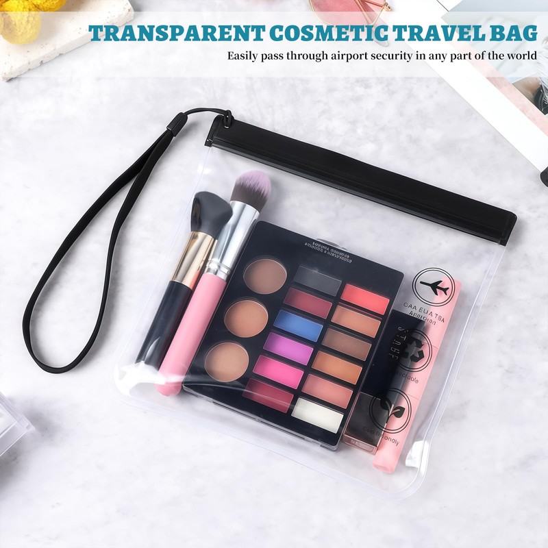 6 Pack Laundry Bag, Clear Travel Toiletry Bag, Waterproof Carry-on