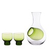 Hinomaru Collection Japanese Cold Sake Glass Decanter Bottle with Ice