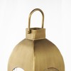 Deco 79 Metal Indoor Outdoor Candle Lantern Arched Lantern Candle