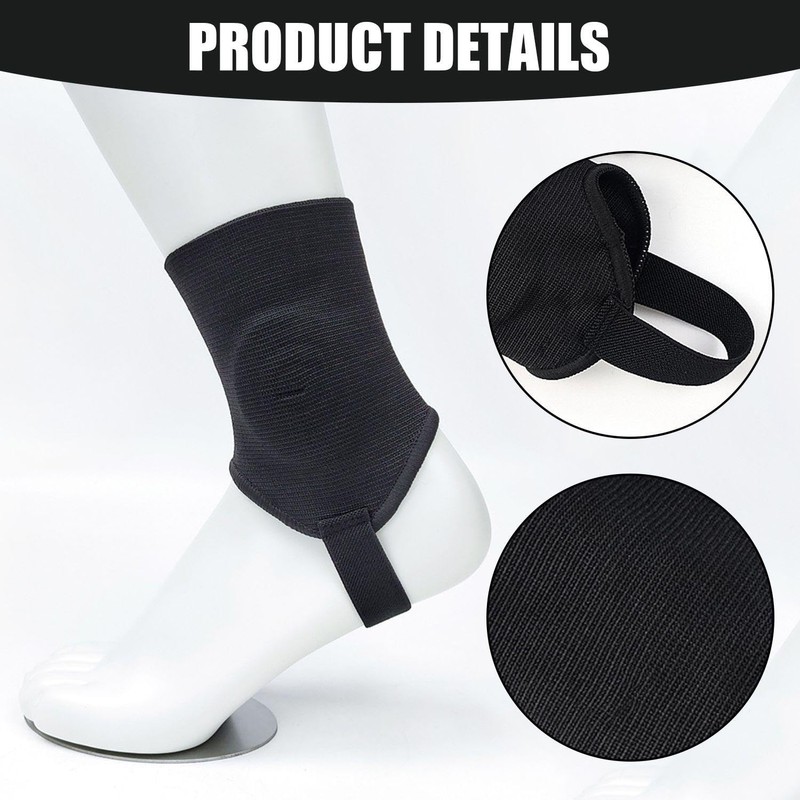 CWPFVQA 2 Pairs Ankle Support Football Black Ankle Support Football