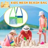 Pack of 4 Beach Toy Bag, Large, Foldable Reusable Mesh