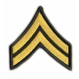 Army Corporal E-4 Cloth Rank Pair