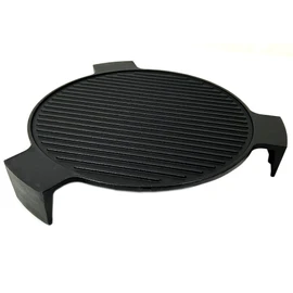 DC143 Cast Iron Plate Setter for Large Big Green Egg Grill & Other 18" Dia Cooking Grills, Kamado Grill, 18" Smoking Stone, Pizza Stone, Heat Deflector with 3 Legs (Large, 18" with legs)