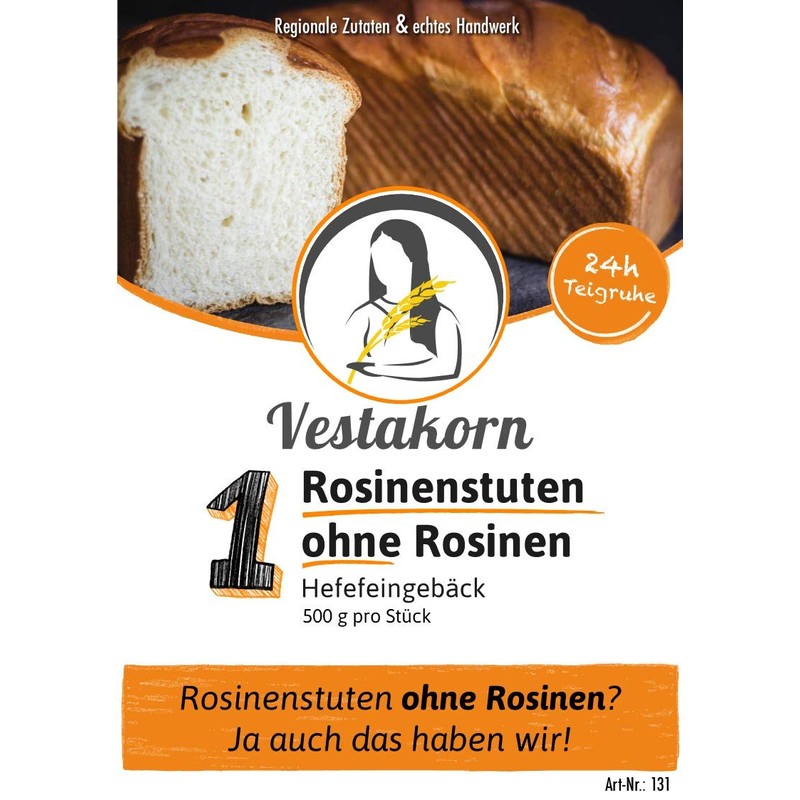 Vestakorn Raisin Mares without Raisins, 500 g, Fresh Pastries, Velvety
