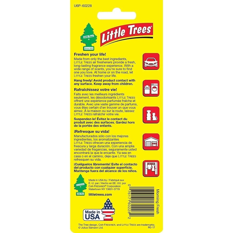 LITTLE TREES Car Air Freshener | Hanging Paper Tree for