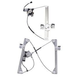 Brock Aftermarket Replacement Front and Rear Driver Left Power Window Regulators Set with Motor Compatible with 2003-2009 Hummer H2