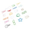 100Pcs Cute Paper Clips 20 Shapes Adorable Fun Metal Paper