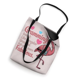 Funny Grammingo Cute Stylish Flamingos for Grandma Tote Bag
