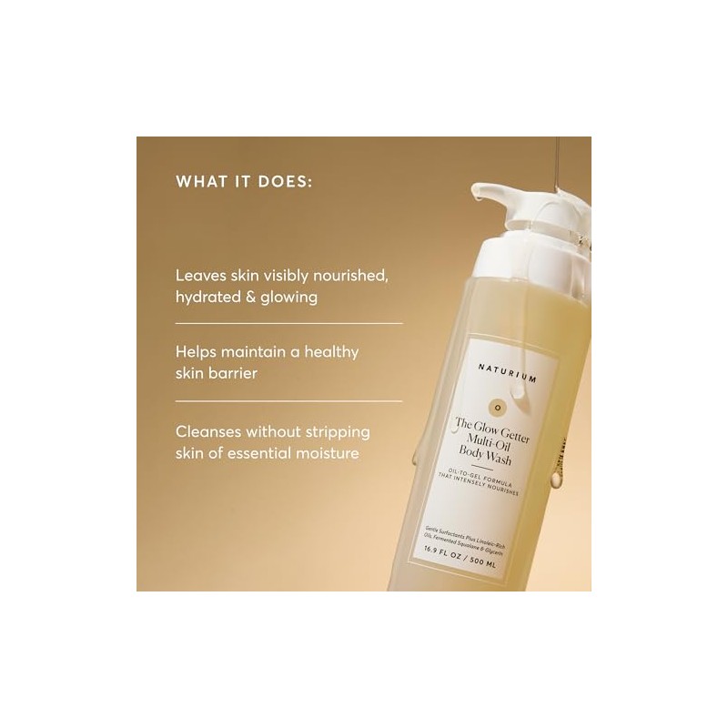NATURIUM The Glow Getter Multi-Oil Body Wash – Gel Corporal