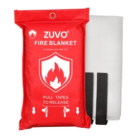Zuvo Fire Blanket: Certified Fire Safety for Home, Kitchen & Camping - Compact, Reliable, & Easy-to-Use Emergency Solution