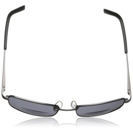 Private Eyes Men's Thom Rectangular Reading Glasses, Satin Gunmetal, 50 mm + 1