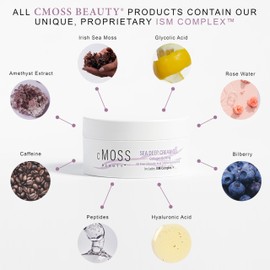 Collagen Boosting Sea Moss Cream Gel for Radiant Plump Glass Skin – Deep Hydration, Smooth Fine Lines with Glycolic Acid, Hyaluronic Acid & Vitamins A,C,E – Anti-Aging Lightweight All Skin Types