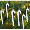 Christmas Concepts® Glitter Candy Cane Christmas Tree Decorations, 13 cm,