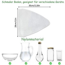 Nut Milk Bags, Nut Milk Bags Straining Cloth Reusable, Nylon Material Cheesecloth, Cheesecloth for Filtering Nut Milk, Coffee, Nut Milk Bag with Fine Mesh Mesh (Triangle Shape (Pack of 3)