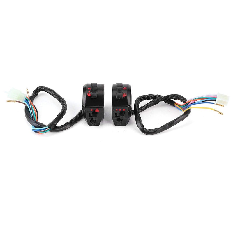 Motorcycle Handlebar Switch Control Set, High Low Beam, Turn Signal