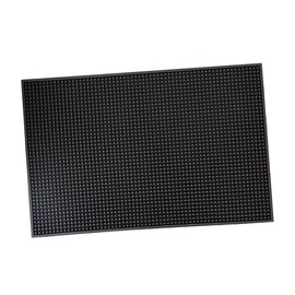 IWOWHERO 1pc Non-Slip Barber Mat for Hairdressing Tools Pu Skid Pad for Hair Clippers Accessories Heat Resistant Storage Cushion Black Practical Organizer for Salons and Home Use