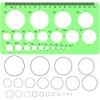 TerraShine Ruler Template Circular Ruler Drafting Ruler Set Oval Polygon