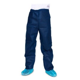 Dukal Disposable Polypropylene Scrub Pants Dark Blue Medium 10 Ct
