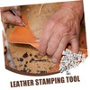 CORHAD 1 Set Leather Craft Stamping Tool Durable Alphabet Stamps