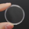 ReachMall 100 Pieces 23mm Clear Round Coin Holder Capsules Storage
