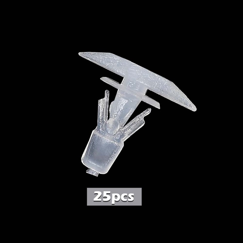 G-PLUS Door Weatherstrip Clips Nylon 3/16" Hole, 25pcs Window Weather