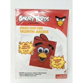 Rovio Angry Birds Create Valentines Stickers Mailbox Classroom Teachers Craft 32 Red