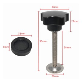 Star Knobs Thread Clamping Knob Screw Hand Tightening Knob Corrosion Resistant For Mechanical Equipments Instruments