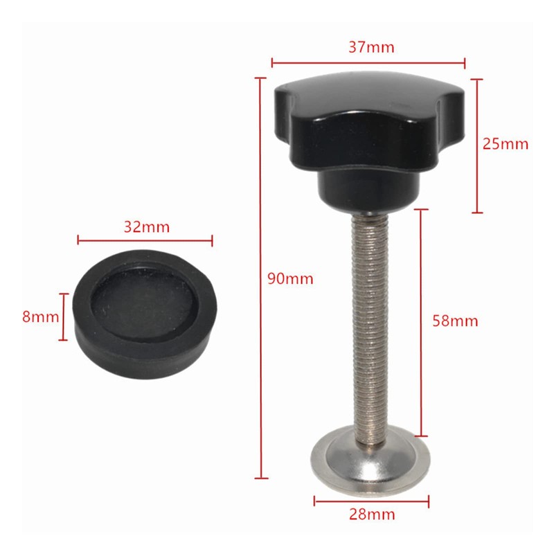 Star Knobs Thread Clamping Knob Screw Hand Tightening Knob Corrosion