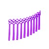 POP SOCIIAL - Violet Eco Friendly Tissue Paper Streamer Garland