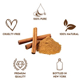 Premium Cinnamon Oil 4 Fl Oz with Huge Dropper and Sprayer - 100% Pure, Natural & Therapeutic - Cleaning, DIY Soap, Diffuser, Aromatherapy, Garden and Kitchen - Indoor and Outdoor