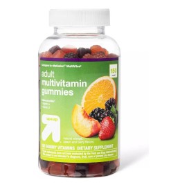 Gomitas Multivitamínicas Up & Up para Adultos, Sabor Naranja, Melocotón y Bayas, Sin Gluten