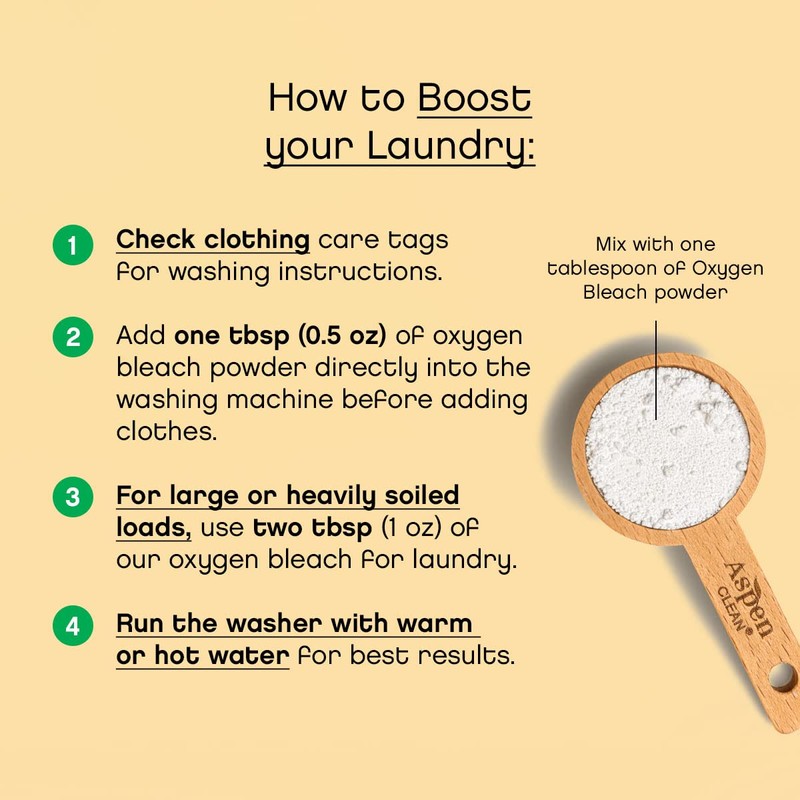 Unscented Oxygen Bleach Powder and Color Safe Stain Remover by