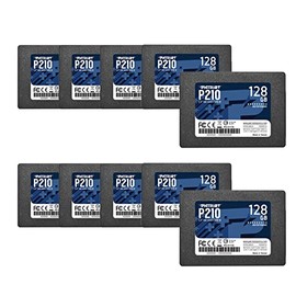 Patriot P210 SATA 3 128GB SSD 2.5 Inch Internal Solid State Drive 10 Pack, Lot of 10 - P210S128G2510