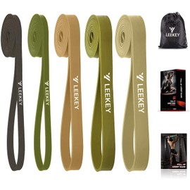 LEEKEY Resistance Band Set, Pull Up Assist Bands - Stretch Resistance Band Exercise Bands - Mobility Band Powerlifting Bands for Men and Woman Resistance Training, Physical Therapy,Home Workouts