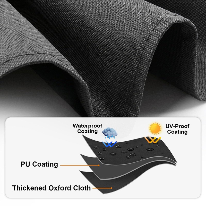 TheElves Fire Pit Cover, Waterproof Square Outdoor Fire Pit Table