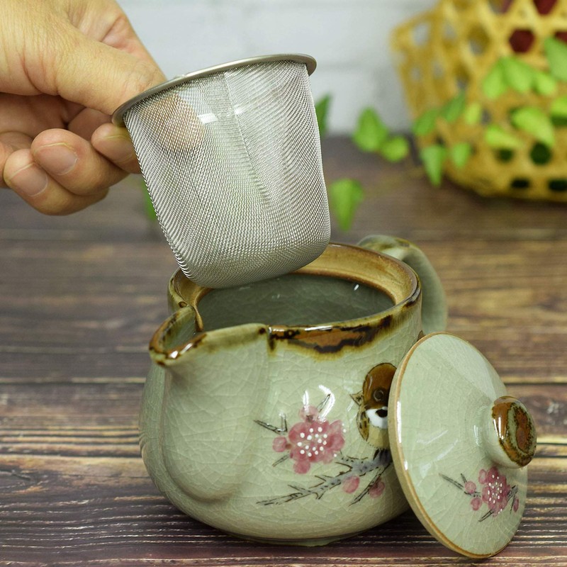 Teapot, Stylish Tableware, Kutani Pot, Sparrow, Ceramic, Brand, Japanese Tableware,