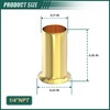 GORAGUCHI 100PCS Brass 1/4" Tube OD Compression Fitting, Insert Tube
