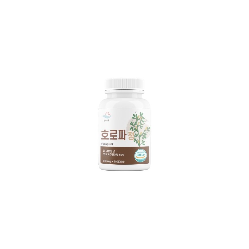 PureZoom Fenugreek Tablets 600mg x 60 Tablets / 순수한줌 호로파