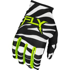 Fly Racing 2024 Adult Lite Uncaged Gloves (Black/White/Neon Green Small)