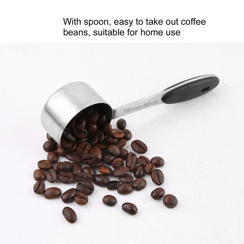 Coffee Beans Canister with Exhaust Valve Stainless Steel Storage Sealing