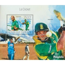 Togo miniature sheet 898 (complete. issue) unmounted mint/never hinged ** MNH 2013 Cricket (Stamps for collectors) Ball games without football (basketball/handball/baseball …)
