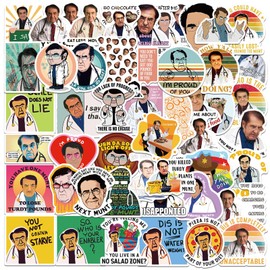 jixiejumo Dr Doctor Stickers 50 Pcs, Funny Now Vinyl Merch, Waterproof Sticker Pack for Water Bottle, Scrapbooking, Gift